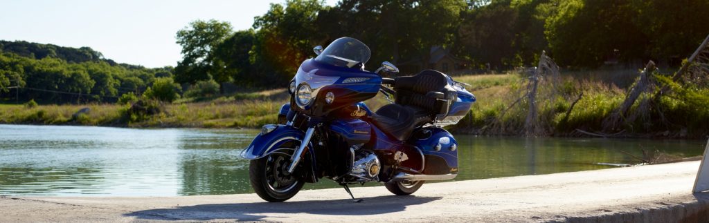 Indian Scout Motor Roadmaster Elite Cobalt bij H.D. Service Venlo, specialist in tweedehands motoren