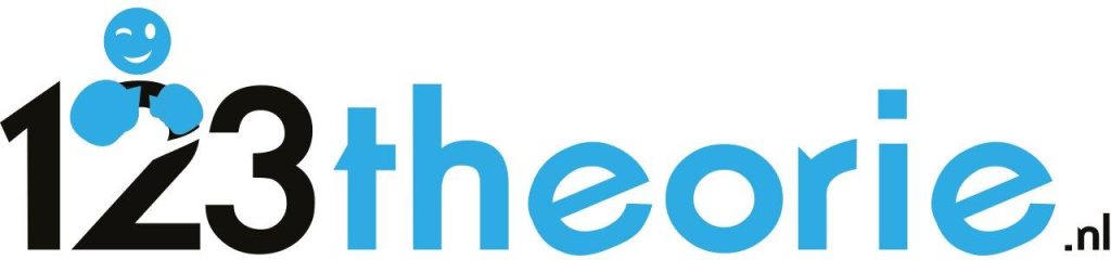 123-theorie logo - motor theoriecursus met 83% slagingspercentage en 18 locaties in Nederland