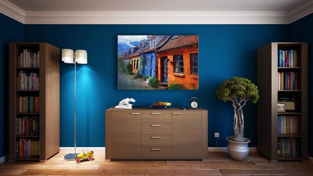 Woonkamer transformatie met behang - perfecte woonkamer makeover in Vlissingen
